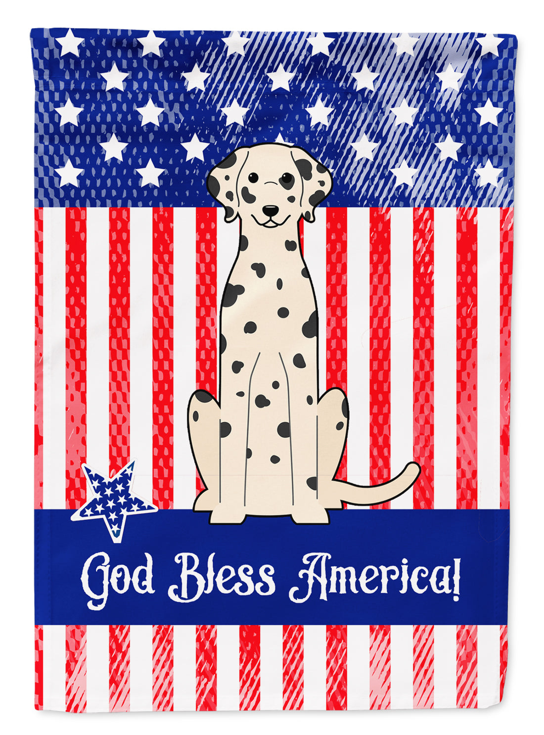 Patriotic USA Dalmatian Garden Flag Mailbox Decorative Yard Banner Outside Patio Artwork for Flower Beds, Garden Size, Multicolor