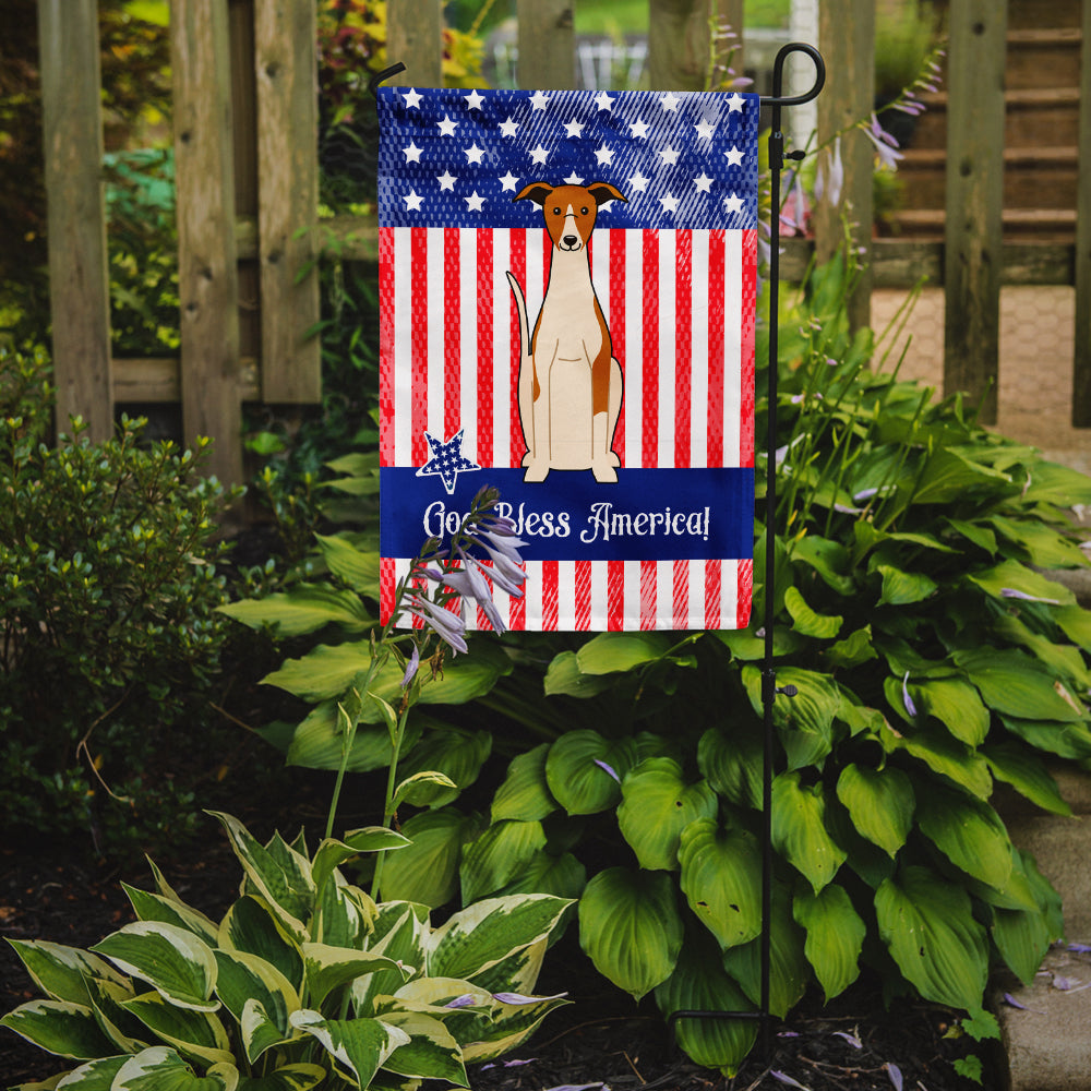 Patriotic USA Whippet Garden Flag Mailbox Decorative Yard Banner Outside Patio Artwork for Flower Beds, Garden Size, Multicolor
