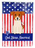 Patriotic USA Jack Russell Terrier Garden Flag Mailbox Decorative Yard Banner Outside Patio Artwork for Flower Beds, Garden Size, Multicolor