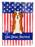 Patriotic USA English Foxhound Garden Flag Mailbox Decorative Yard Banner Outside Patio Artwork for Flower Beds, Garden Size, Multicolor