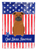 Patriotic USA Chinese Chongqing Dog Garden Flag Mailbox Decorative Yard Banner Outside Patio Artwork for Flower Beds, Garden Size, Multicolor