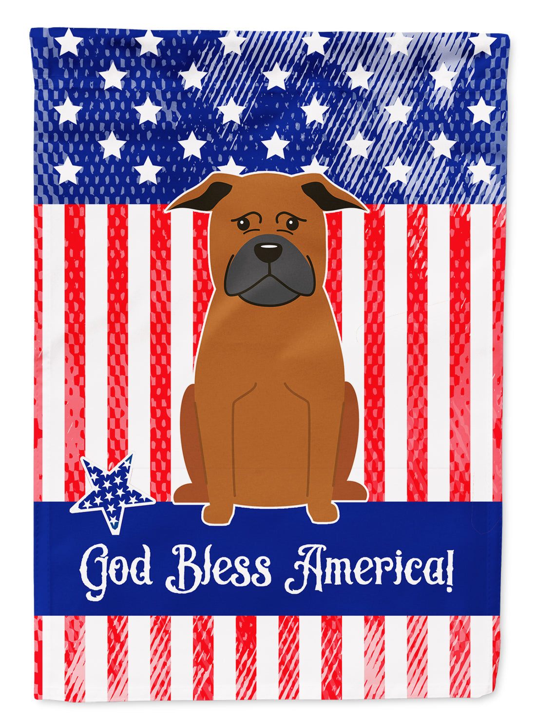 Patriotic USA Chinese Chongqing Dog Garden Flag Mailbox Decorative Yard Banner Outside Patio Artwork for Flower Beds, Garden Size, Multicolor
