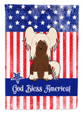 Patriotic USA Chinese Crested Cream Garden Flag Mailbox Decorative Yard Banner Outside Patio Artwork for Flower Beds, Garden Size, Multicolor