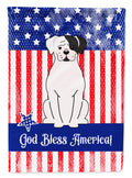 Patriotic USA White Boxer Cooper Garden Flag Mailbox Decorative Yard Banner Outside Patio Artwork for Flower Beds, Garden Size, Multicolor