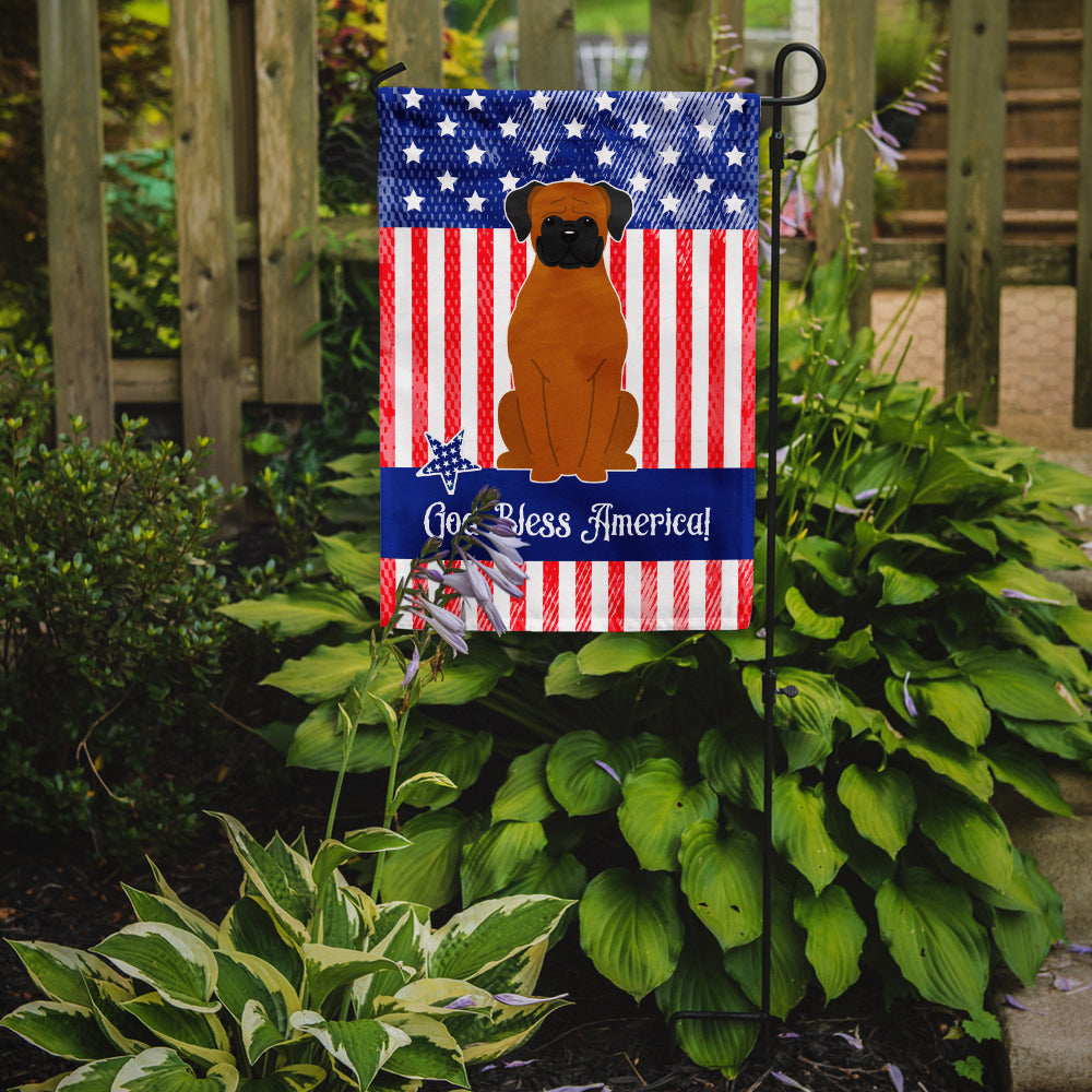Patriotic USA Fawn Boxer Garden Flag Mailbox Decorative Yard Banner Outside Patio Artwork for Flower Beds, Garden Size, Multicolor