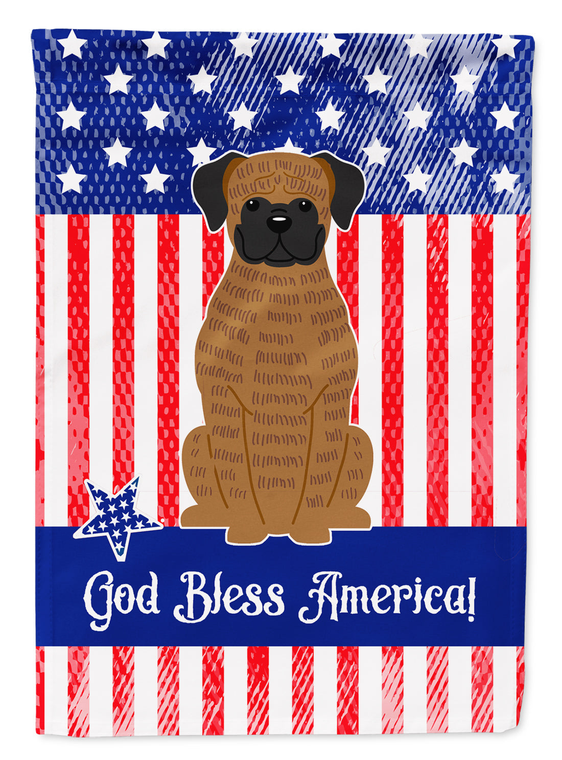 Patriotic USA Brindle Boxer Garden Flag Mailbox Decorative Yard Banner Outside Patio Artwork for Flower Beds, Garden Size, Multicolor