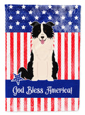 Patriotic USA Border Collie Black White Garden Flag Mailbox Decorative Yard Banner Outside Patio Artwork for Flower Beds, Garden Size, Multicolor