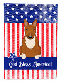Patriotic USA Bull Terrier Red Garden Flag Mailbox Decorative Yard Banner Outside Patio Artwork for Flower Beds, Garden Size, Multicolor