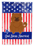 Patriotic USA Chow Chow Red Garden Flag Mailbox Decorative Yard Banner Outside Patio Artwork for Flower Beds, Garden Size, Multicolor