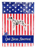 USA Patriotic Dalmatian Garden Flag Mailbox Decorative Yard Banner Outside Patio Artwork for Flower Beds, Garden Size, Multicolor