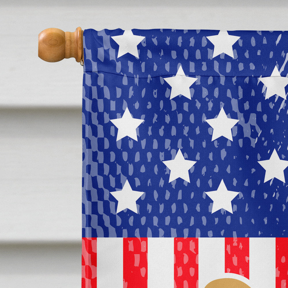 USA Patriotic Cocker Spaniel House Flag 28x40 Porch Sleeve Pole Decorative Outside Yard Banner Artwork Wall Hanging, Polyester