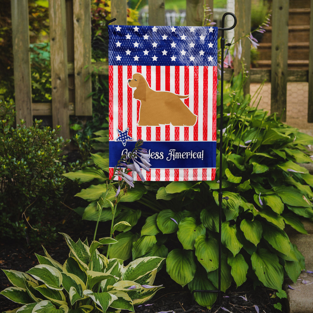 USA Patriotic Cocker Spaniel Garden Flag Mailbox Decorative Yard Banner Outside Patio Artwork for Flower Beds, Garden Size, Multicolor