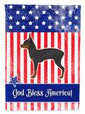 USA Patriotic Toy Fox Terrier Garden Flag Mailbox Decorative Yard Banner Outside Patio Artwork for Flower Beds, Garden Size, Multicolor