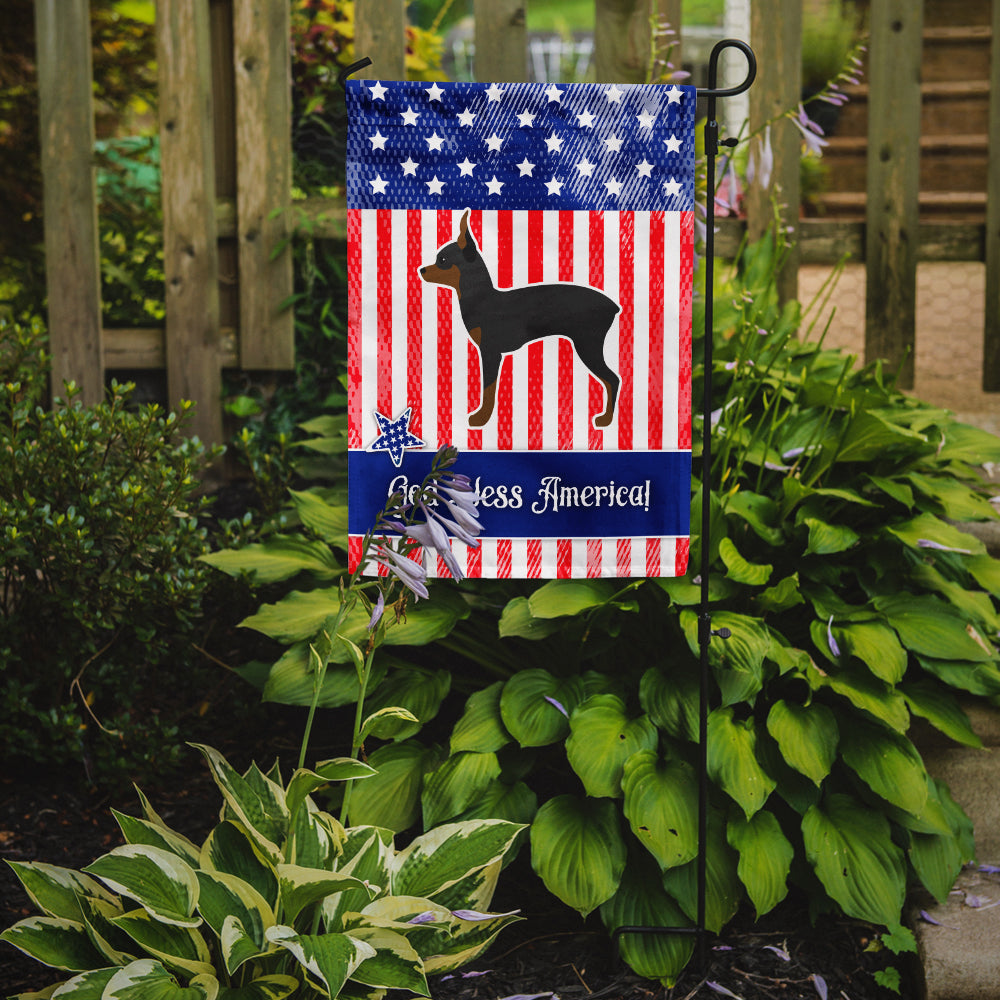 USA Patriotic Toy Fox Terrier Garden Flag Mailbox Decorative Yard Banner Outside Patio Artwork for Flower Beds, Garden Size, Multicolor