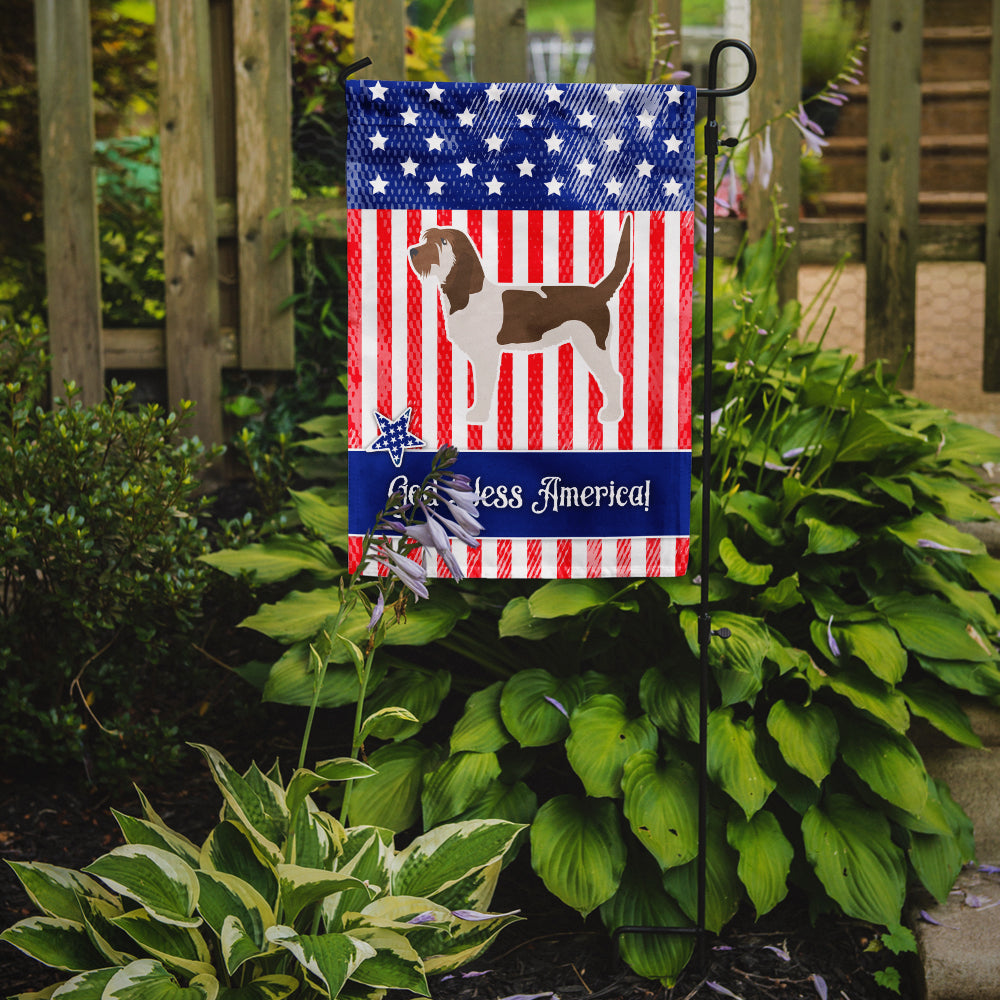USA Patriotic Grand Basset Griffon Vendeen Garden Flag Mailbox Decorative Yard Banner Outside Patio Artwork for Flower Beds, Garden Size, Multicolor
