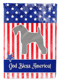 USA Patriotic Kerry Blue Terrier Garden Flag Mailbox Decorative Yard Banner Outside Patio Artwork for Flower Beds, Garden Size, Multicolor
