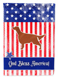 USA Patriotic Irish Setter Garden Flag Mailbox Decorative Yard Banner Outside Patio Artwork for Flower Beds, Garden Size, Multicolor