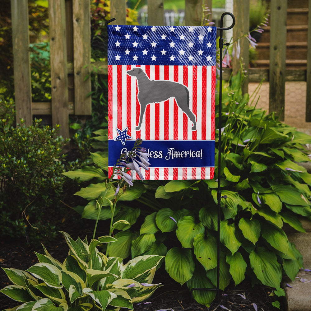 USA Patriotic Scottish Deerhound Garden Flag Mailbox Decorative Yard Banner Outside Patio Artwork for Flower Beds, Garden Size, Multicolor