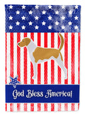 USA Patriotic American Foxhound Garden Flag Mailbox Decorative Yard Banner Outside Patio Artwork for Flower Beds, Garden Size, Multicolor