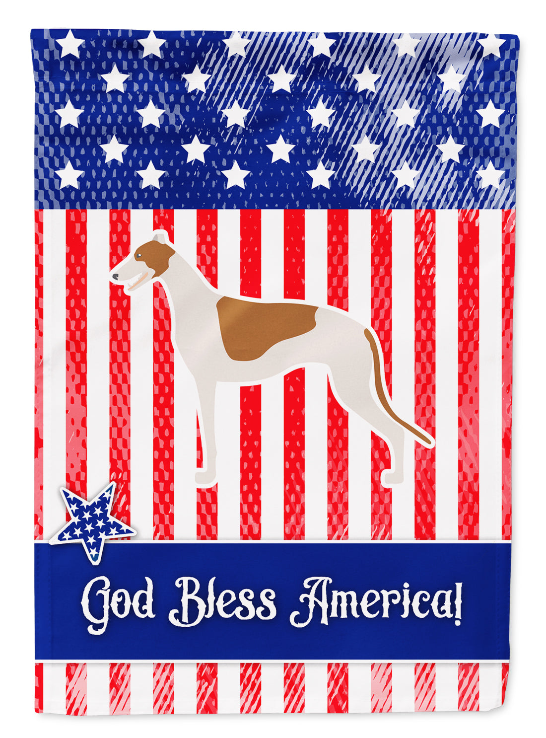 USA Patriotic Greyhound Garden Flag Mailbox Decorative Yard Banner Outside Patio Artwork for Flower Beds, Garden Size, Multicolor