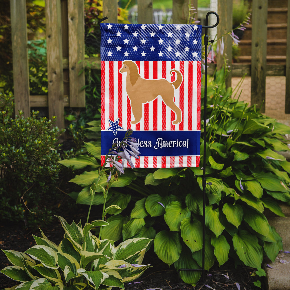 USA Patriotic Afghan Hound Garden Flag Mailbox Decorative Yard Banner Outside Patio Artwork for Flower Beds, Garden Size, Multicolor