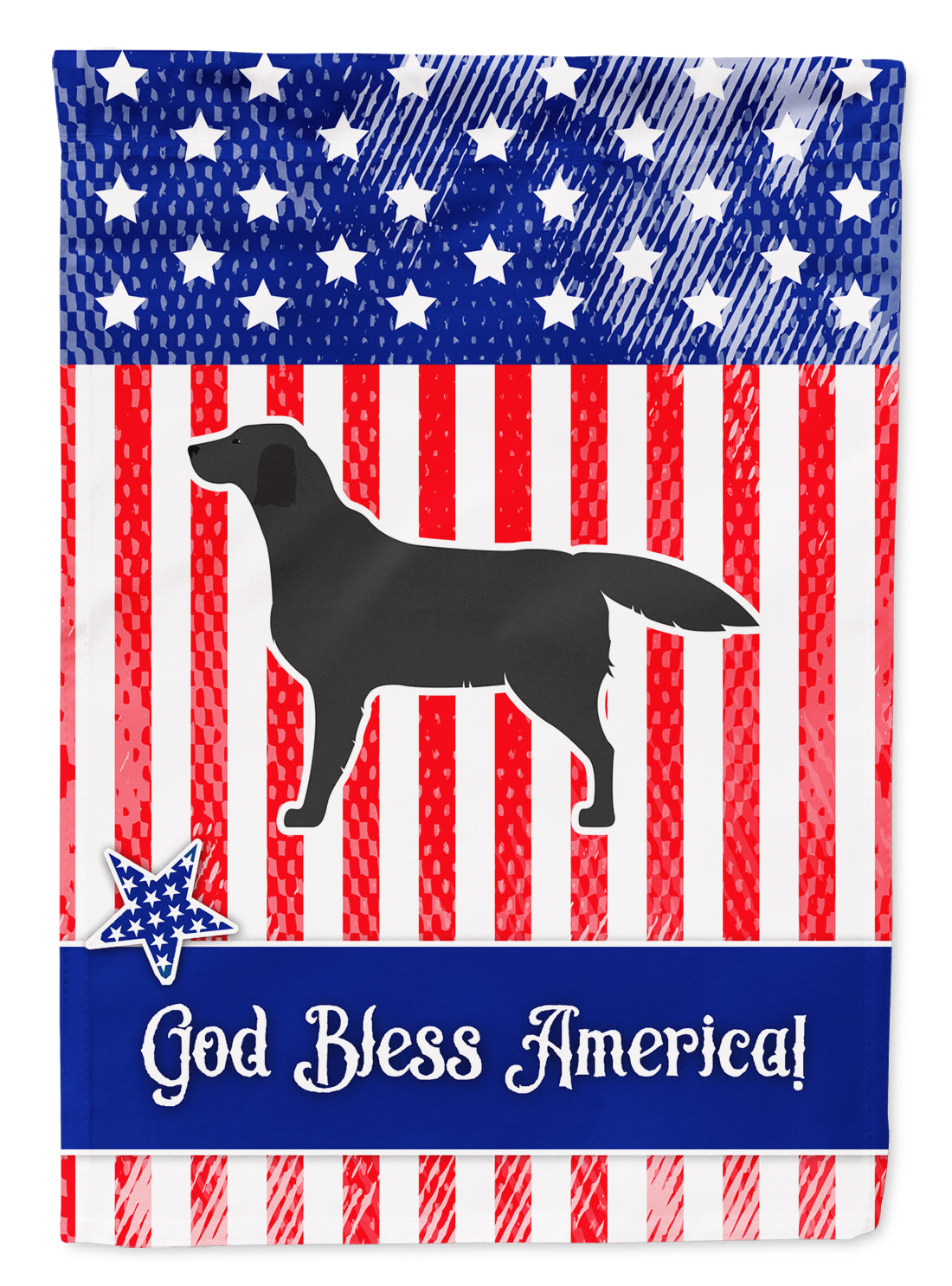 USA Patriotic Black Labrador Retriever Garden Flag Mailbox Decorative Yard Banner Outside Patio Artwork for Flower Beds, Garden Size, Multicolor