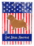 USA Patriotic Norfolk Terrier Garden Flag Mailbox Decorative Yard Banner Outside Patio Artwork for Flower Beds, Garden Size, Multicolor