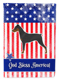 USA Patriotic German Pinscher Garden Flag Mailbox Decorative Yard Banner Outside Patio Artwork for Flower Beds, Garden Size, Multicolor
