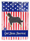 USA Patriotic Bernese Mountain Dog Garden Flag Mailbox Decorative Yard Banner Outside Patio Artwork for Flower Beds, Garden Size, Multicolor