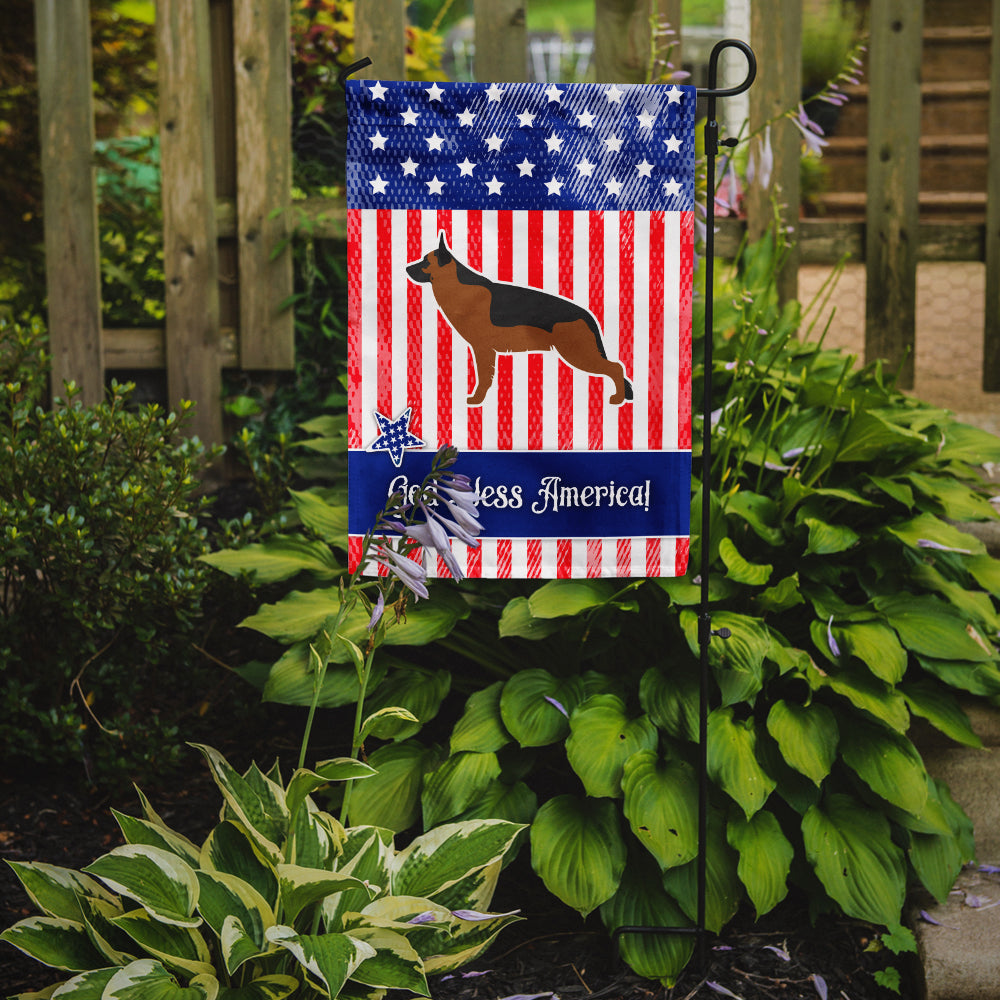 USA Patriotic German Shepherd Garden Flag Mailbox Decorative Yard Banner Outside Patio Artwork for Flower Beds, Garden Size, Multicolor