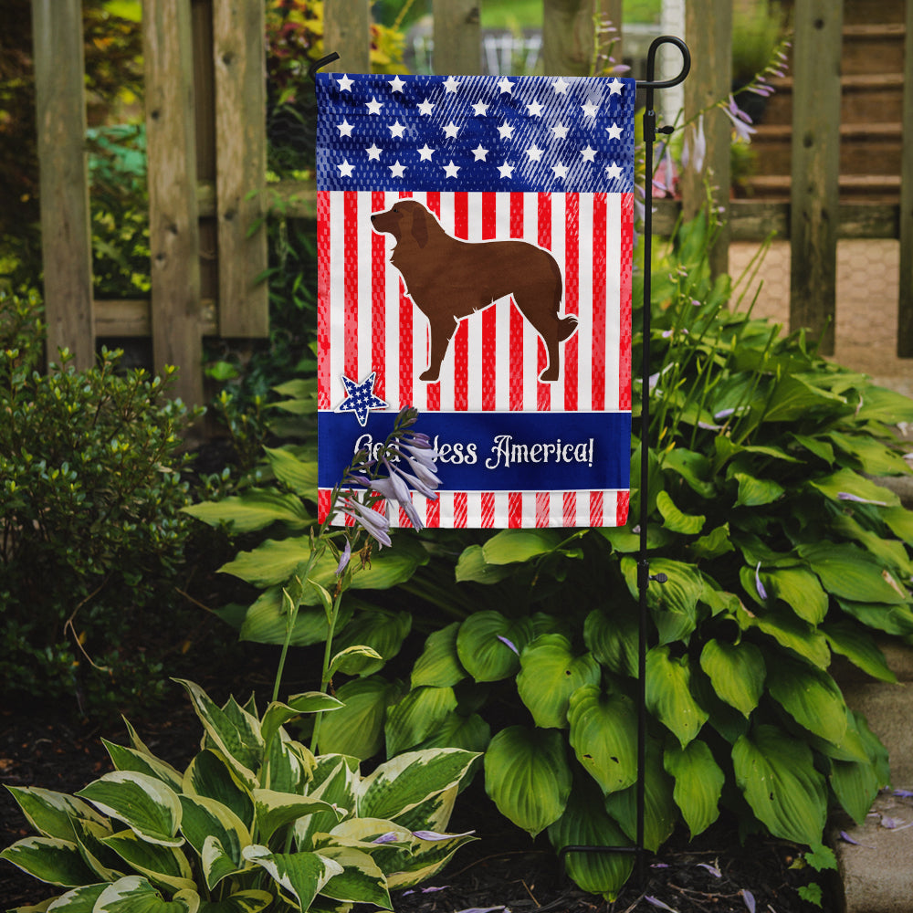 USA Patriotic Portuguese Sheepdog Dog Garden Flag Mailbox Decorative Yard Banner Outside Patio Artwork for Flower Beds, Garden Size, Multicolor