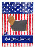 USA Patriotic Yorkshire Terrier Yorkie Garden Flag Mailbox Decorative Yard Banner Outside Patio Artwork for Flower Beds, Garden Size, Multicolor