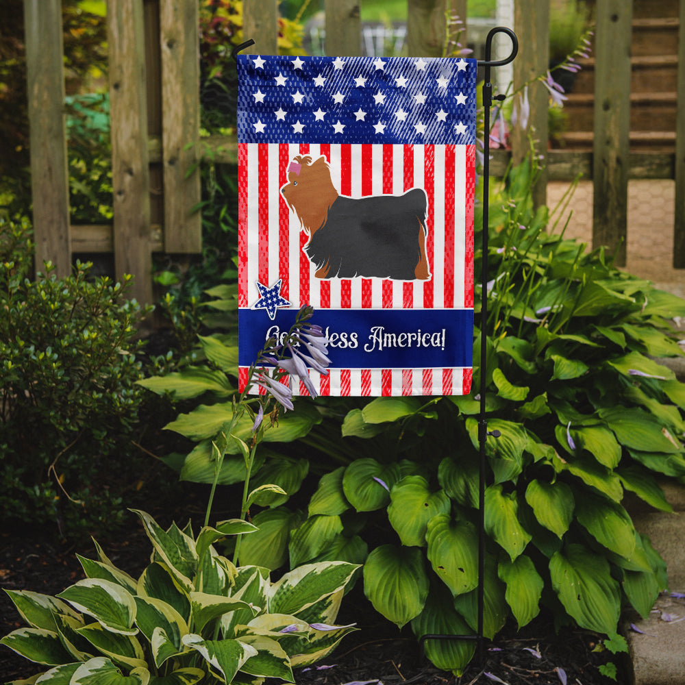 USA Patriotic Yorkshire Terrier Yorkie Garden Flag Mailbox Decorative Yard Banner Outside Patio Artwork for Flower Beds, Garden Size, Multicolor