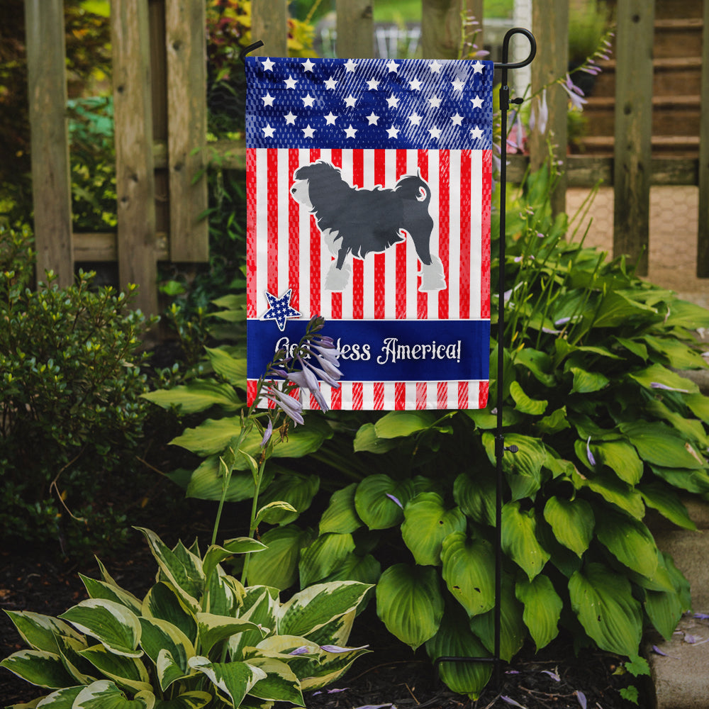 USA Patriotic Lowchen Garden Flag Mailbox Decorative Yard Banner Outside Patio Artwork for Flower Beds, Garden Size, Multicolor