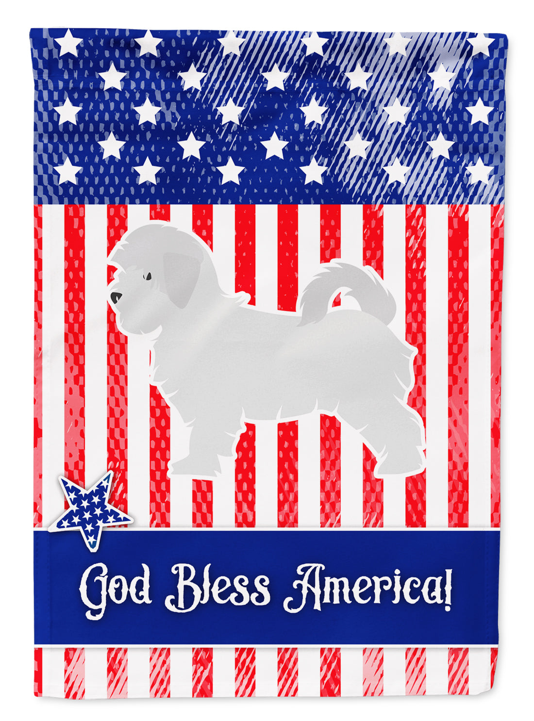 USA Patriotic Maltese Garden Flag Mailbox Decorative Yard Banner Outside Patio Artwork for Flower Beds, Garden Size, Multicolor