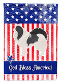 USA Patriotic Japanese Chin Garden Flag Mailbox Decorative Yard Banner Outside Patio Artwork for Flower Beds, Garden Size, Multicolor