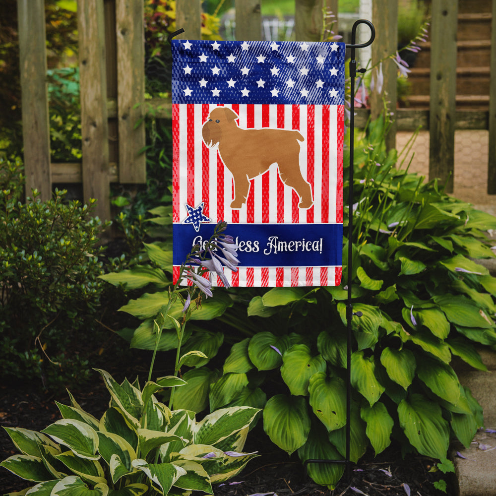 USA Patriotic Brussels Griffon Garden Flag Mailbox Decorative Yard Banner Outside Patio Artwork for Flower Beds, Garden Size, Multicolor