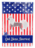 USA Patriotic Chinese Crested Garden Flag Mailbox Decorative Yard Banner Outside Patio Artwork for Flower Beds, Garden Size, Multicolor