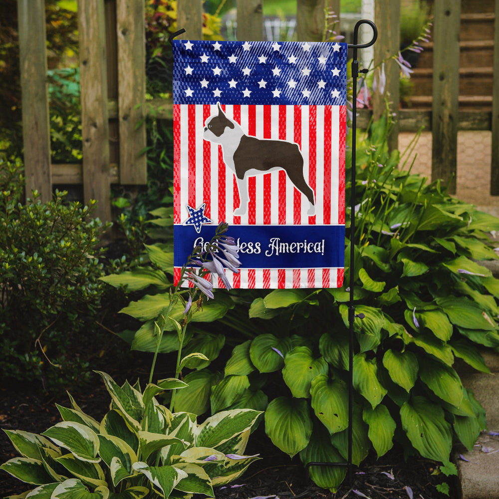 USA Patriotic Boston Terrier Garden Flag Mailbox Decorative Yard Banner Outside Patio Artwork for Flower Beds, Garden Size, Multicolor