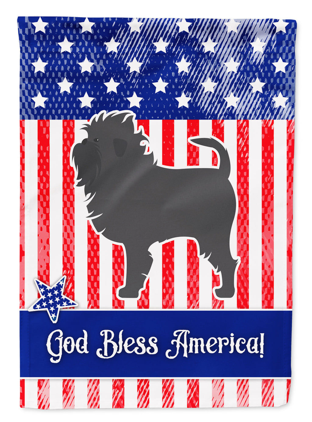 USA Patriotic Affenpinscher Garden Flag Mailbox Decorative Yard Banner Outside Patio Artwork for Flower Beds, Garden Size, Multicolor