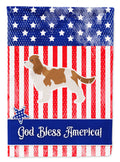 USA Patriotic Cavalier King Charles Spaniel Garden Flag Mailbox Decorative Yard Banner Outside Patio Artwork for Flower Beds, Garden Size, Multicolor