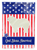 USA Patriotic Komondor Garden Flag Mailbox Decorative Yard Banner Outside Patio Artwork for Flower Beds, Garden Size, Multicolor
