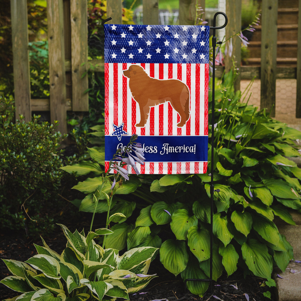 USA Patriotic Leonberger Garden Flag Mailbox Decorative Yard Banner Outside Patio Artwork for Flower Beds, Garden Size, Multicolor