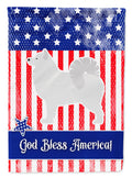 USA Patriotic Samoyed Garden Flag Mailbox Decorative Yard Banner Outside Patio Artwork for Flower Beds, Garden Size, Multicolor