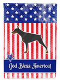 USA Patriotic Doberman Pinscher Garden Flag Mailbox Decorative Yard Banner Outside Patio Artwork for Flower Beds, Garden Size, Multicolor