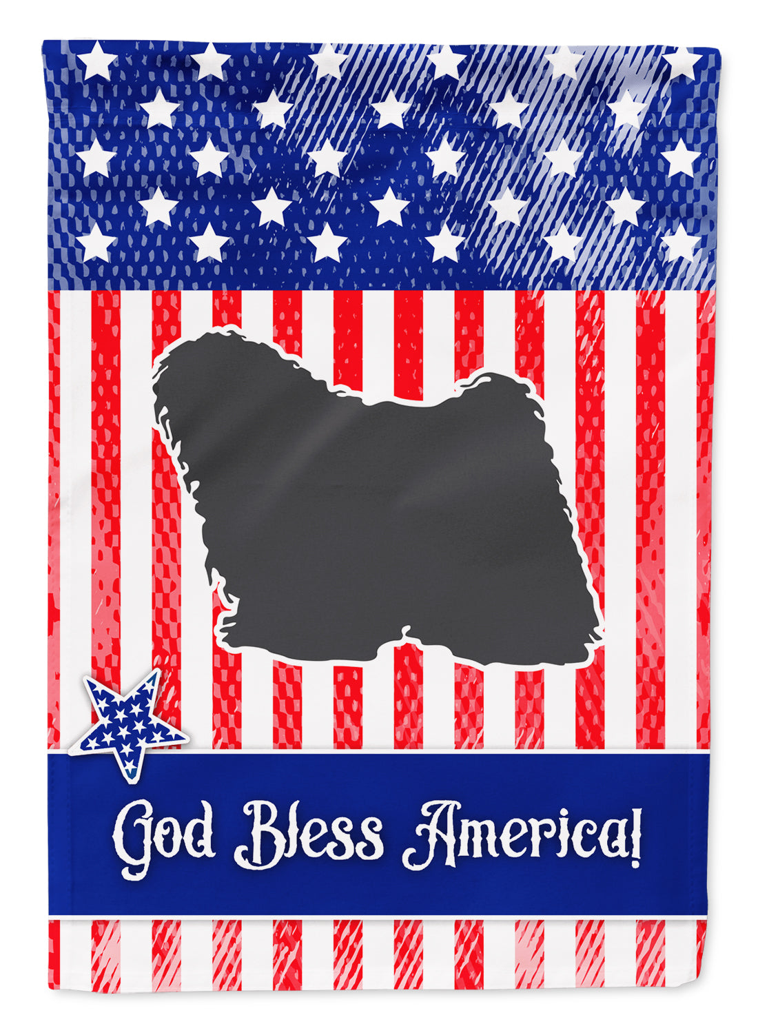 USA Patriotic Puli Garden Flag Mailbox Decorative Yard Banner Outside Patio Artwork for Flower Beds, Garden Size, Multicolor