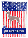 USA Patriotic Dogo Argentino Garden Flag Mailbox Decorative Yard Banner Outside Patio Artwork for Flower Beds, Garden Size, Multicolor