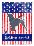USA Patriotic Portuguese Water Dog Garden Flag Mailbox Decorative Yard Banner Outside Patio Artwork for Flower Beds, Garden Size, Multicolor