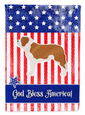 USA Patriotic Saint Bernard Garden Flag Mailbox Decorative Yard Banner Outside Patio Artwork for Flower Beds, Garden Size, Multicolor