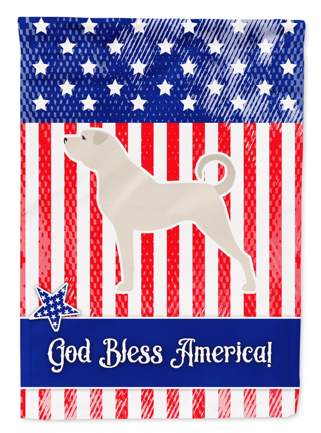 USA Patriotic Anatolian Shepherd Garden Flag Mailbox Decorative Yard Banner Outside Patio Artwork for Flower Beds, Garden Size, Multicolor